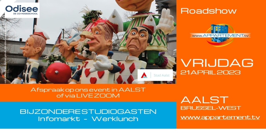 wouter partner 2023.04.21 – Roadshow – AALST – BRUSSEL WEST – INFOMARKT – STUDIOGESPREKKEN